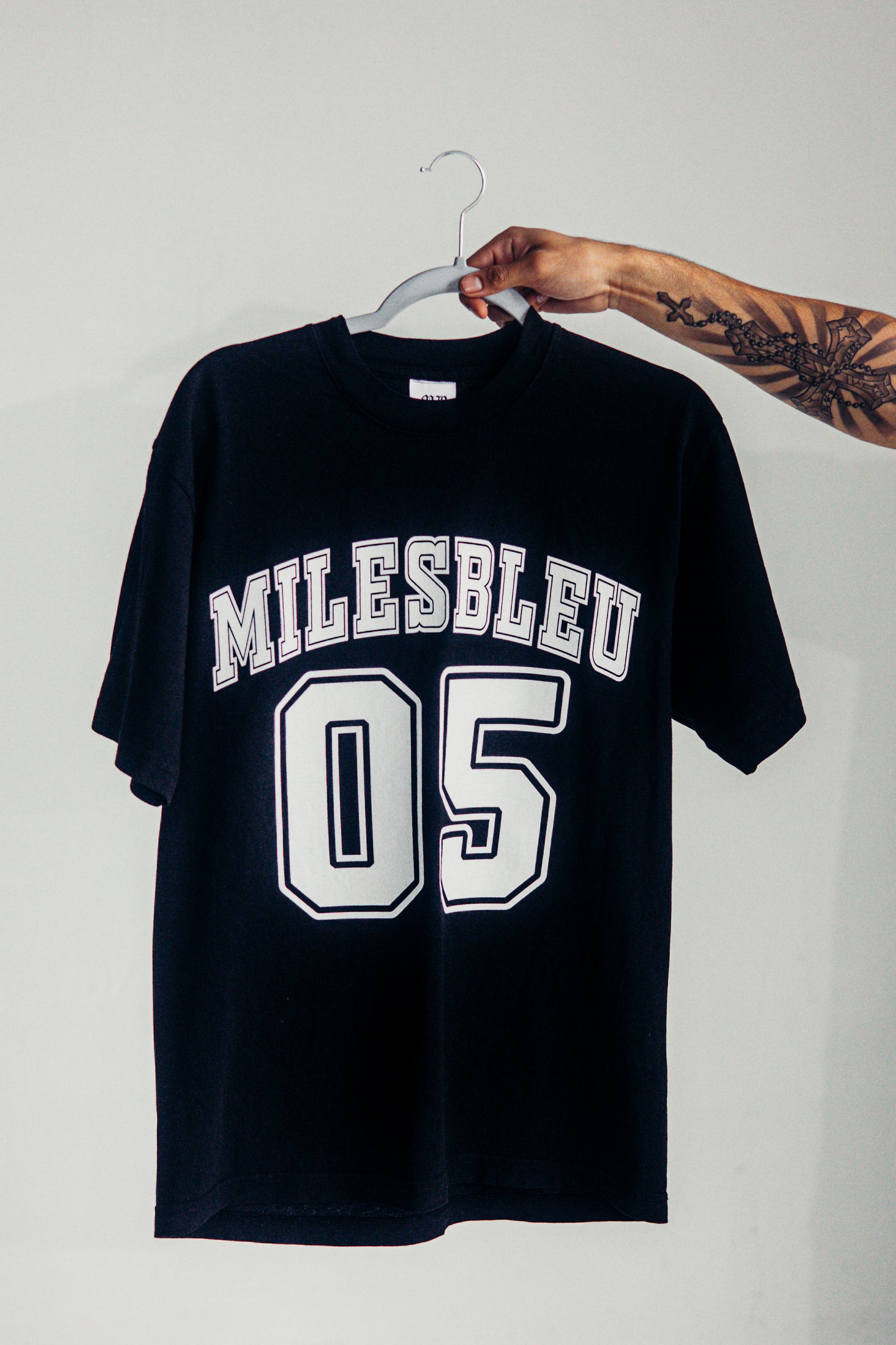 Black Miles Bleu Jersey Tee