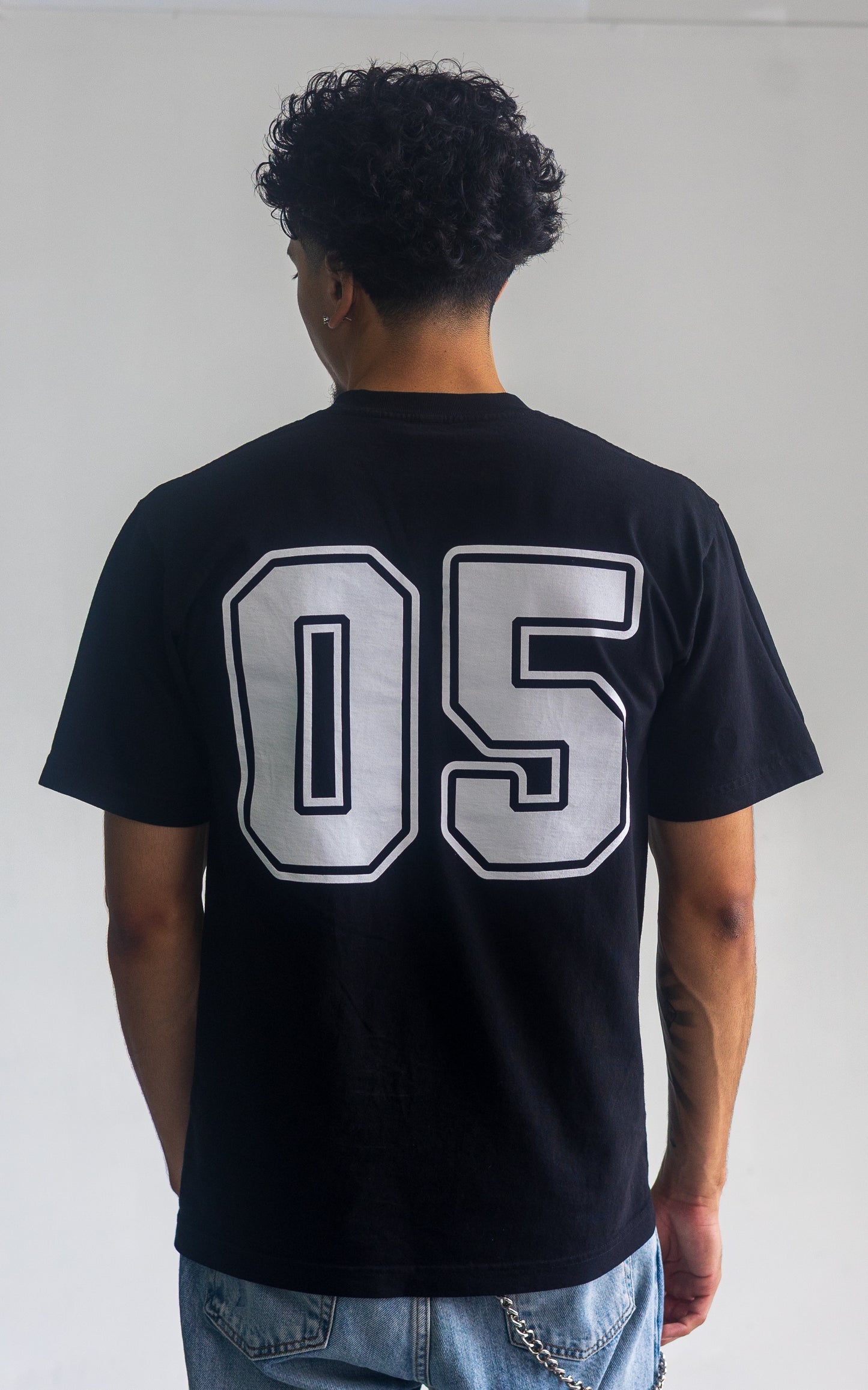 Black Miles Bleu Jersey Tee